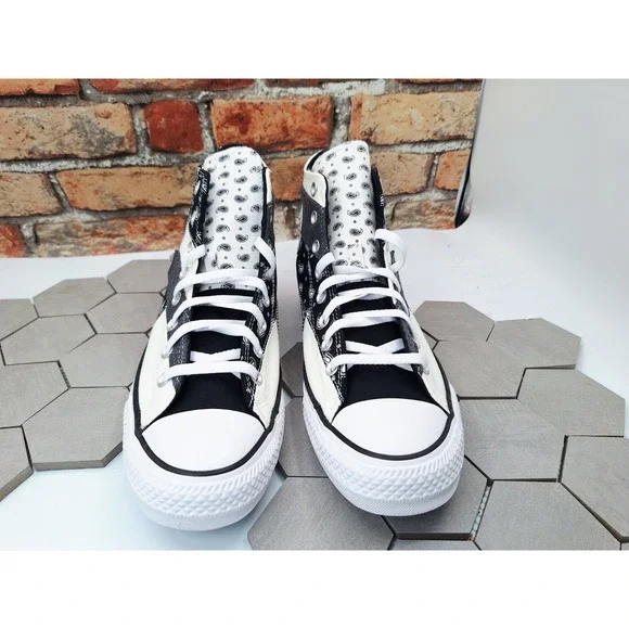 Men Sz 11.5 Converse Chuck Taylor All-Star 70s Hi Offspring Blk Paisley Bandana